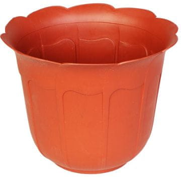 shumee Vrtni lonec v obliki rože 18 cm - opečnate barve