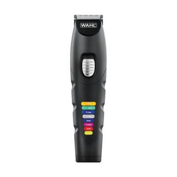 Wahl Wahl Color Trim Advanced črna 8 Lithium-Ion rezač za lase, brezžična s hitro polnjenjem, 8 nastavkov za dolžino, univerzalna uporaba.