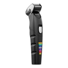 Wahl Wahl Color Trim Advanced črna 8 Lithium-Ion rezač za lase, brezžična s hitro polnjenjem, 8 nastavkov za dolžino, univerzalna uporaba.