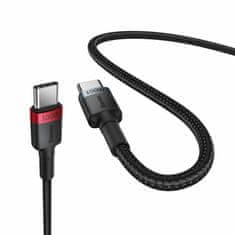 BASEUS kabel USB C-C 1m 100W 20V 5A Cafule pleten 2kos črn