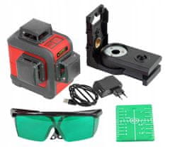 Proline LASER 3D 2 NAVPIČNO IN 1 HORIZONTALNO 360° ZELENI 15169