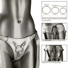 CalExotics The Regal Queen Red Universal Dildo Attachment Panties - zlate