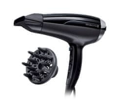 Remington Sušilec za lase Remington D5215, 2300 W, črn, 3 nastavitve toplote, ionska funkcija, hladni zrak, difuzor in koncentrator.