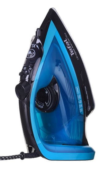 Tefal Tefal Ultragliss FV6832E0 parni likalnik 2800 W, modra barva, 260 g/min pare, s sistemom za preprečevanje nastanka kalcija