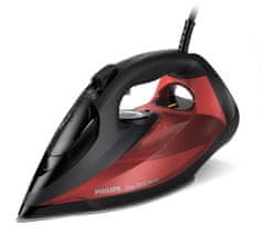 Philips Philips 7000 serija DST7022/40 parni likalnik, SteamGlide Plus, 2800 W, črna/rdeča, z močnim izpustom pare 250 g/min