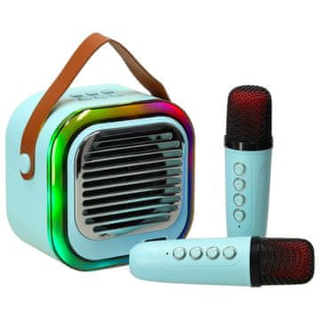 MG Sing Set V2 Bluetooth Karaoke mikrofoni + zvočnik, modro