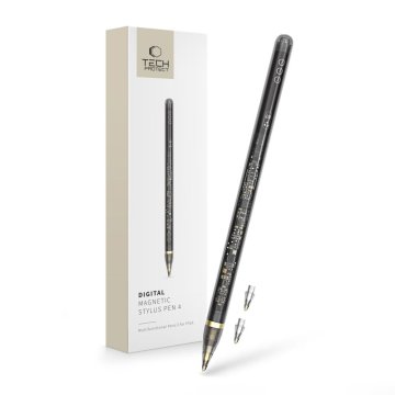 Tech-protect Digital Magnetic Stylus za iPad, prozoren/črna