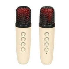MG Sing Set V2 Bluetooth Karaoke mikrofoni + zvočnik, bež