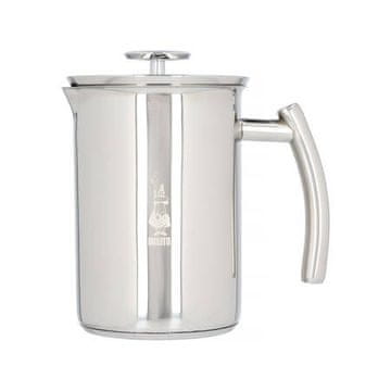BIALETTI Bialetti Capučinatore iz nerjavečega jekla, ročni penilnik mleka, 330 ml, hitro delovanje, primeren za pomivalni stroj