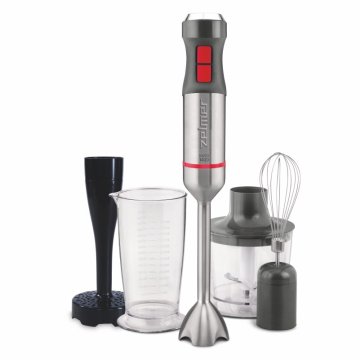 Zelmer Ročni mešalnik Zelmer ZHB4652 VARIO, 0.5 L, 1400 W, srebrn/siv, ergonomska zasnova, turbo funkcija, 4 noži, enostavno čiščenje.