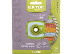 Extol Craft Diamantna rezalna plošča, turbo - suho in mokro rezanje, O 125x22,2x2mm
