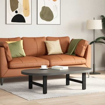 Vidaxl vidaXL Noge za klubsko mizico, črne, 2 kosa, 60 x (30–31) cm, jeklo