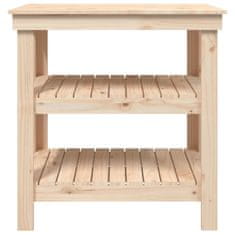Vidaxl Delovna miza 78,5x50x80 cm trdna borovina