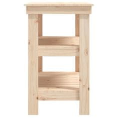 Vidaxl Delovna miza 78,5x50x80 cm trdna borovina