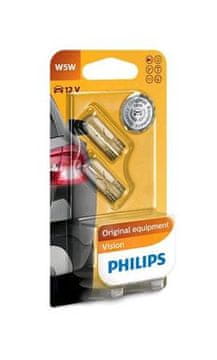 Philips Avtomobilska žarnica W5W 12961B2, Vision 2 kosa v paketu