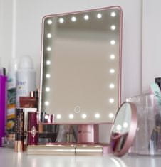 RIO Kozmetično ogledalo 24 LED TOUCH DIMMABLE COSMETIC MIRROR - Rose gold