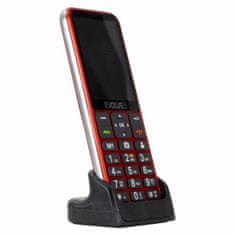 Evolveo Easyphone LT mobilni telefon za starejše s polnilnim stojalom (rdeč)