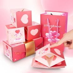 HOME & MARKER® Božična darilna škatla presenečenja | CASHMAS Roza