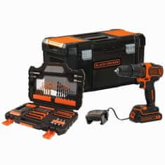 Black+Decker AKU UDARNI VRTALNIK 18 V 1,5 Ah S PRIBOROM BDCHD18S1KA
