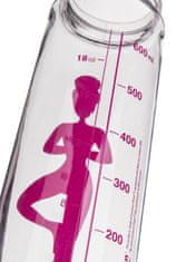 Banquet láhev na pití 750ml YOGA New tritan RŮŽ