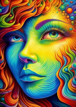 ENJOY Puzzle Painted Miss 1000 kosov