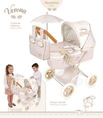 DeCuevas 85078 Zložljivi voziček za lutke z dežnikom in torbo Verona 2024 - 60 cm