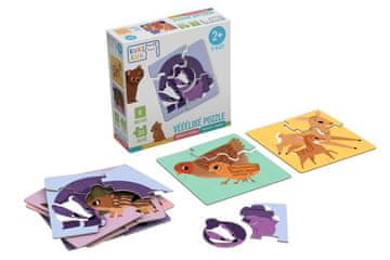 KukiKuk 80005 Véééliké puzzle Mladički z mamo