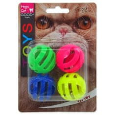 Magic cat Igrača žogica iz perforirane plastike z zvokom 3,75cm 4ks