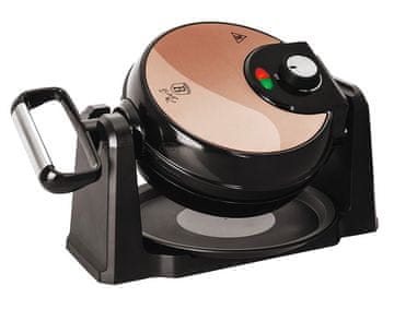 Berlingerhaus Vrtljivi vafljar za 4 vaflje s stojalom Rosegold Metallic Line BH-9451