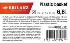 BRILANZ Košara 29x21,5x15cm plastika, ANTR