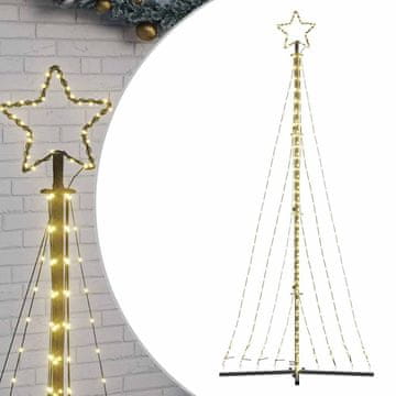 Vidaxl LED božično drevo 447 LED toplo bela 250 cm