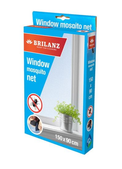 BRILANZ Mreža za okna 150x 90cm BELA s trakom