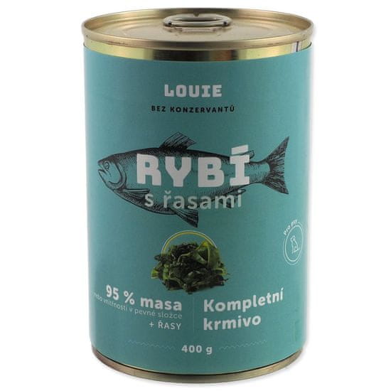 Louie Ribe v pločevinkah z algami 400g