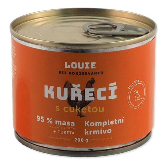 Louie Konzervirani piščanec z bučkami 200g