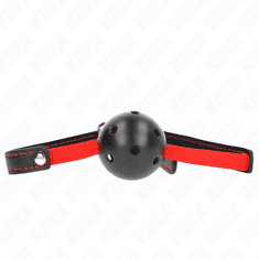 KINK GAG Kink Hollow Hard Mouth Black/Red (4,5 cm)