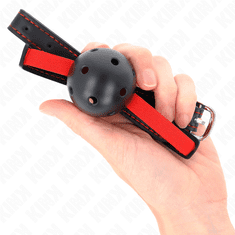 KINK GAG Kink Hollow Hard Mouth Black/Red (4,5 cm)