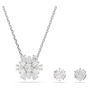 Swarovski Očarljiv komplet nakita s cirkoni Idyllia 5691486 (verižica, uhani)