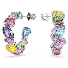 Swarovski Okrogli uhani z barvnimi kristali Gema 5692412