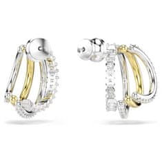 Swarovski Okrogli dvobarvni uhani s cirkoni Hyperbola 5689718