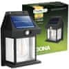 LUMILED Solarna stenska svetilka LED fasadna svetilka DONA 3000K IP44 Senzor gibanja in somraka
