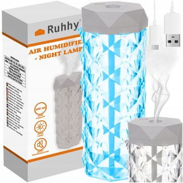 Ruhhy 2v1 LED RGB vlažilec zraka difuzor 400ml izparjevalnik in nočna lučka