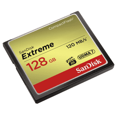 SanDisk Extreme CF 128 GB 120 MB/s pisanje 85 MB/s UDMA7