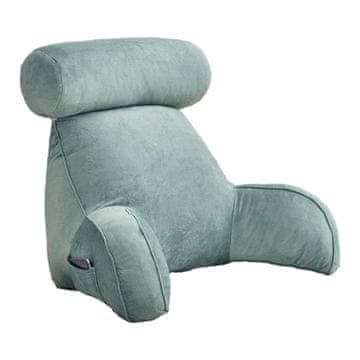 HOME & MARKER® Blazina za branje z oporo za hrbet in vrat, mehka in pralna prevleka, večnamenska za posteljo in kavč | HUGIREST