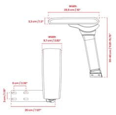 Arozzi Infinity Armrest/ ergonomski nadomestni nasloni za roke za igralne in pisarniške stole