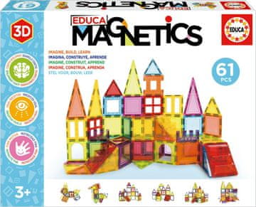 EDUCA Magnetni gradbeni set Magnetika 61 hvala