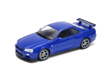 Welly Nissan Skyline GT-R - modra barva 1:24