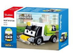 Sluban Power Bricks M38-B1072D Navijalni avto z očmi Zelena cisterna