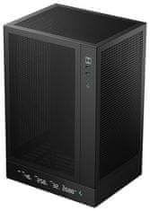DEEPCOOL CH170 Digital / vertikalni miniITX / 2xUSB 3.0 / USB-C / črna