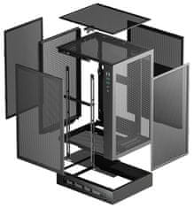 DEEPCOOL CH170 Digital / vertikalni miniITX / 2xUSB 3.0 / USB-C / črna