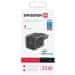 SWISSTEN Napajalnik GaN 1x USB-C 35W pd + 1x USB-A 27W QC črn
